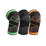 Nylon Knee Sleeves Brace Compression Knee Support For Weightlifting